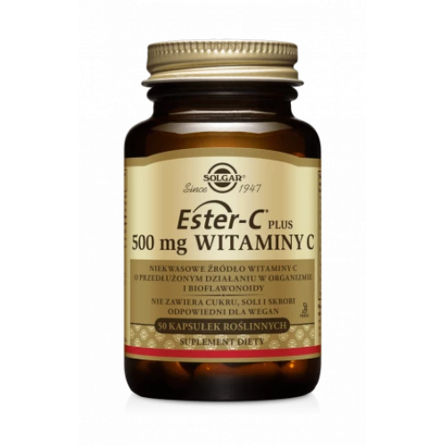 Solgar - Ester-C Plus 500 mg Witaminy C - 50 kapsułek Solgar - Ester-C Plus 500 mg Witaminy C - 50 kapsułek